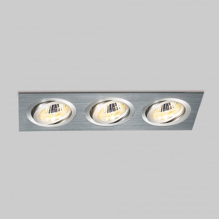 Алюминиевый точечный светильник 1011/3 MR16 CH хром