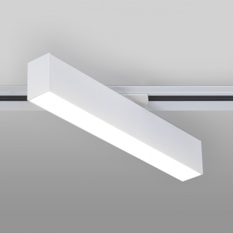 Трековый светодиодный светильник для однофазного шинопровода X-Line 10W 4200K белый матовый X-Line белый матовый 10W 4200K (LTB53) однофазный