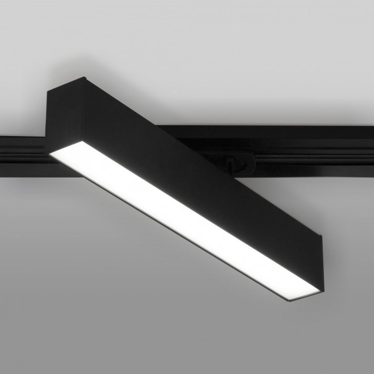 Трековый светодиодный светильник для однофазного шинопровода X-Line10W 4200K черный матовый X-Line черный матовый 10W 4200K (LTB53) однофазный