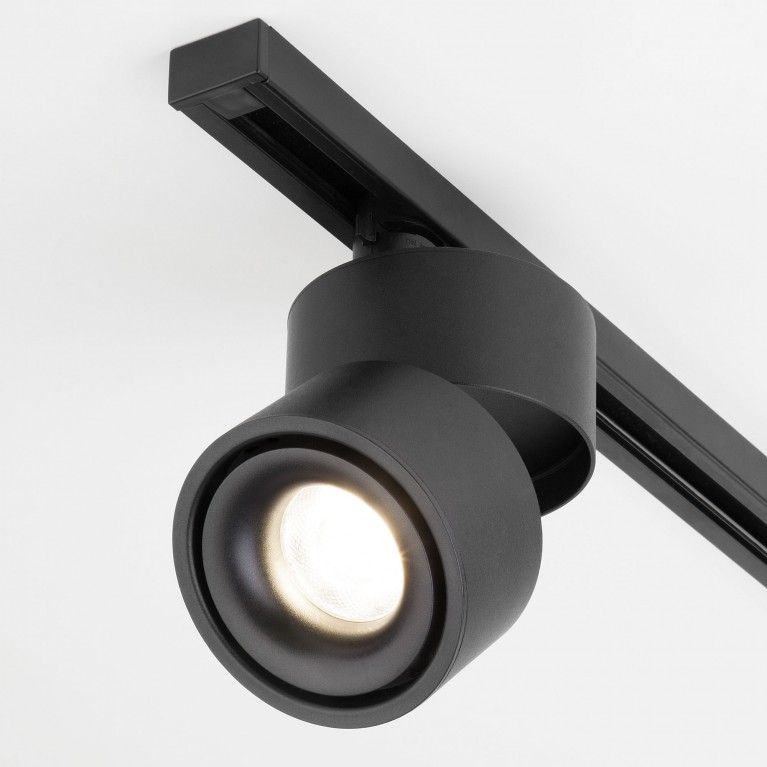 Трековый светодиодный светильник для однофазного шинопровода Klips Черный 15W 4200K LTB21