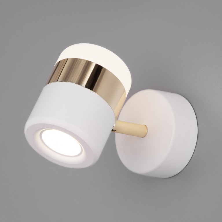 Настенный светильник 20165/1 LED золото / белый