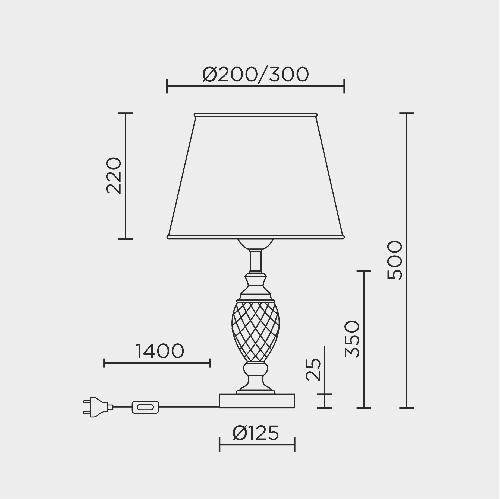 Настольный светильник MODELUX ML.5504.01TL GD