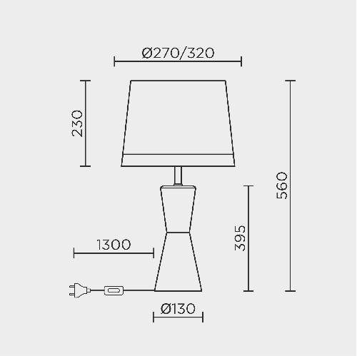 Настольный светильник MODELUX ML.6104.01TL BS-WH