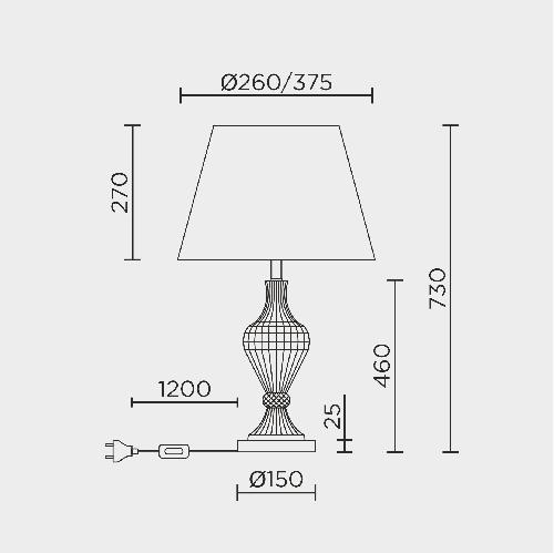 Настольный светильник MODELUX ML.5506.01TL CR