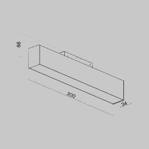 Трековый светильник Technical TR012-2-12W3K-B