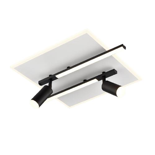8256/40CL LEDIO белый/черный, металл/пластик Светильник потолочный LED 40W 3000-6500К 220V STELLS