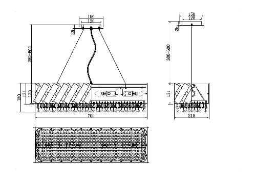 Подвесной светильник Maytoni MOD017PL-04BS