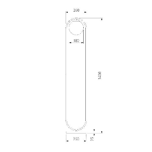 01139/1 / напольный светильник / хром