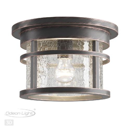 4044/1C NATURE ODL18 753 коричневый/патина Уличный потолочный светильник IP44 E27 60W 220V VIRTA