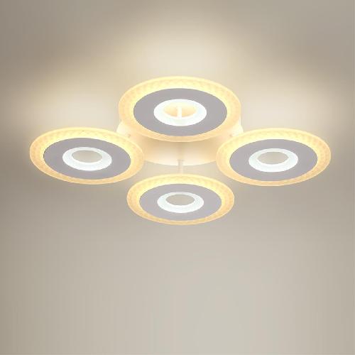 8016/70CL LEDIO LN25 белый/прозрачный металл/акрилл Потолочный светильник LED 70W 220V 3000-6000K VANDY