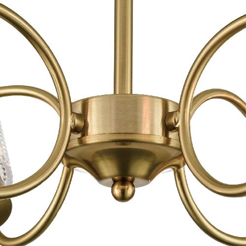 8154/8C COMFI LN25 медный/прозрачный, металл/стекло Потолочный светильник Е14 8*40W 220V IMANA