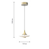 4657-1P, подвес, D150xH1500, LEDx6W, 420LM, 4000K, included