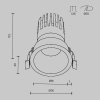 Встраиваемый светильник Technical DL118-15W-3K-B