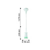 2450-1P, подвес, D90xH230/1500, 1xMR16LEDx5W, excluded