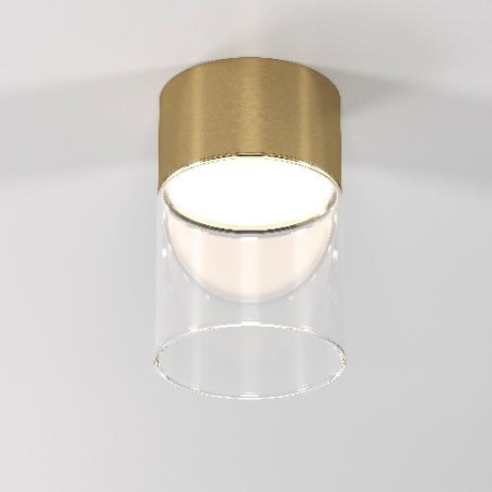 25047/LED 10W 4000К латунь/прозрачный