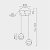 Подвесной светильник MODESTYLE MS.2345.2 CR