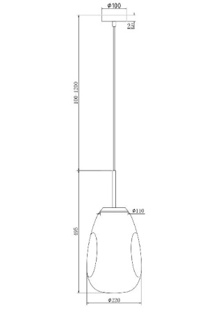Подвесной светильник Maytoni P013PL-01G