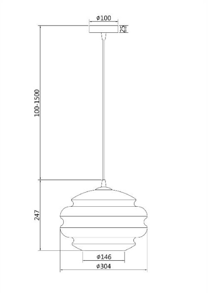 Подвесной светильник Maytoni P079PL-01CG