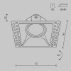Встраиваемый светильник Technical DL042-01-SQ-W