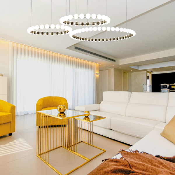 4590-6C, потолочная люстра, D600xH200, LEDx43W, 3400LM, 4000K, included