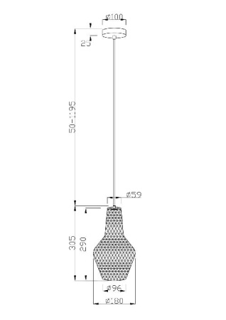 Подвесной светильник Maytoni P054PL-01B1