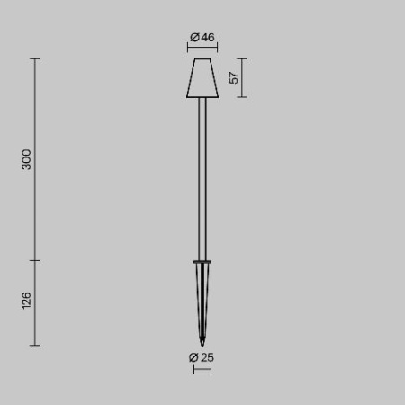 Ландшафтный светильник Outdoor O504FL-L1B3K