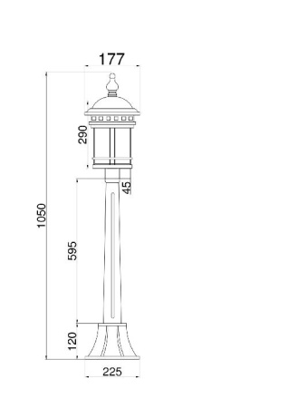 Ландшафтный светильник Outdoor O031FL-01BR