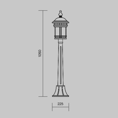 Ландшафтный светильник Outdoor O031FL-01BR
