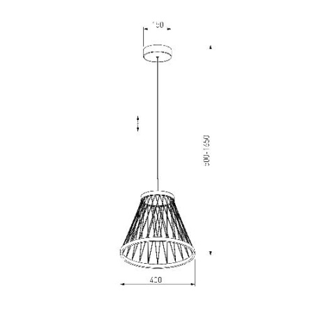 40016/1 LED / подвесной светильник /  коричневый
