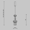 Подвесной светильник Maytoni MOD253PL-L18BS3K2