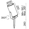 Ландшафтный светильник Outdoor O050FL-L30W3K