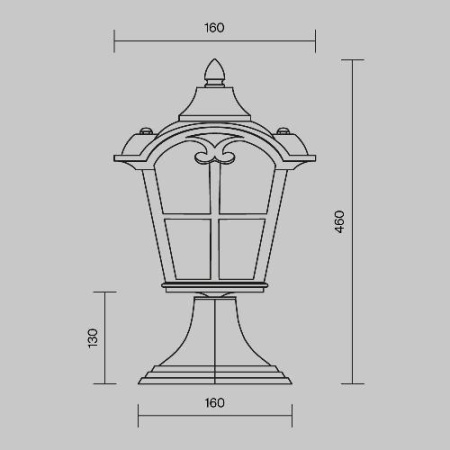 Ландшафтный светильник Outdoor O413FL-01BZ